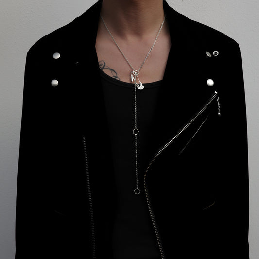 Achilles' Safety Pin Adjustable Necklace