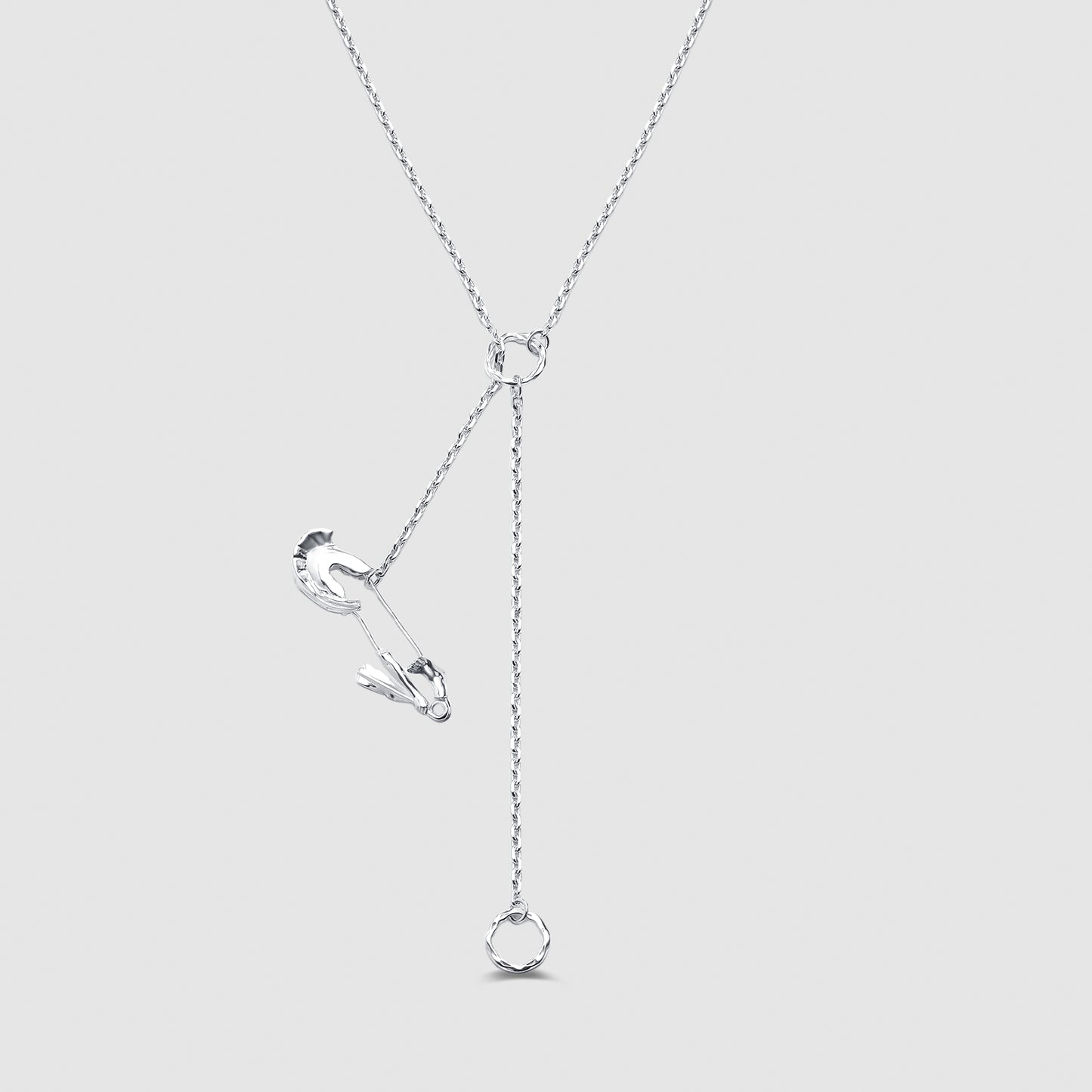 Achilles' Safety Pin Adjustable Necklace